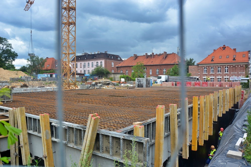 Trwa budowa 52 mieszkań komunalnych przy ul. Bankowej w Rudzie Śląskiej [ZDJĘCIA]
