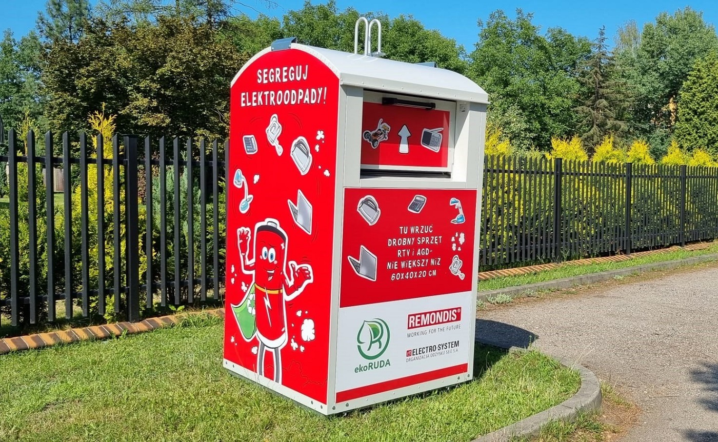 W Rudzie Śląskiej stanęło 20 pojemników na małe elektrośmieci!