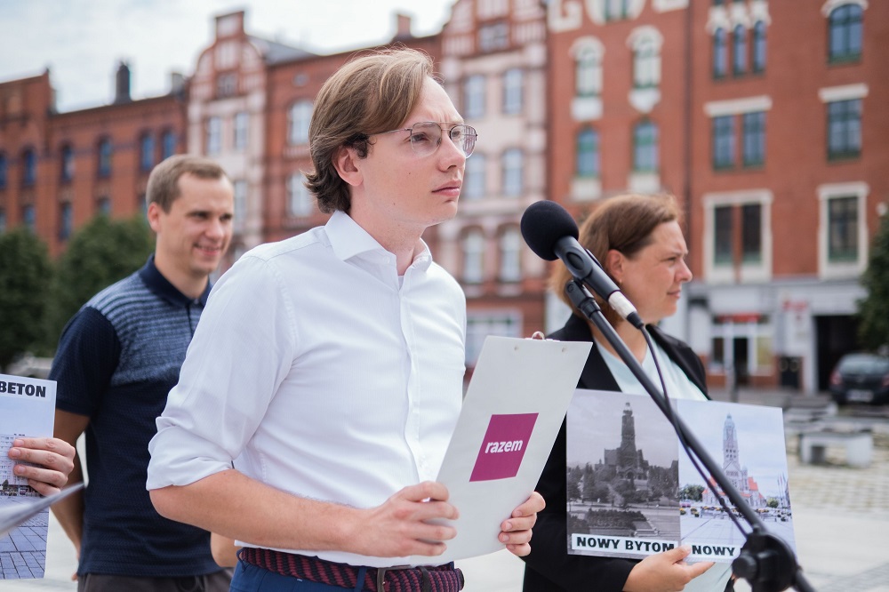"Rynek w Rudzie Śląskiej, to przykład straszliwej betonozy" - konferencja partii Razem