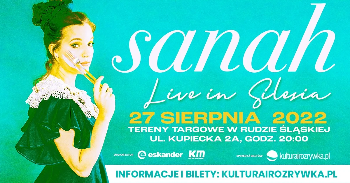 W Rudzie Śląskiej wystąpi Sanah. Popularna artystka zaśpiewa na terenach targowych