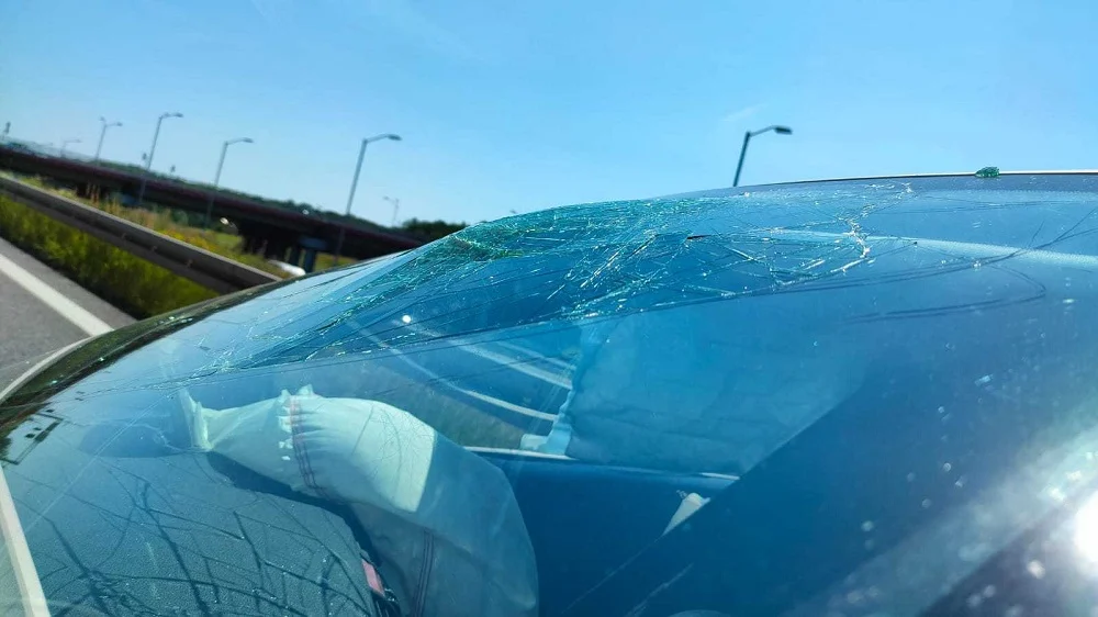 Kolizja na zjeździe na autostradę A4. Policjanci radzą jechać objazdem! / fot. KMP Ruda Śląska 8