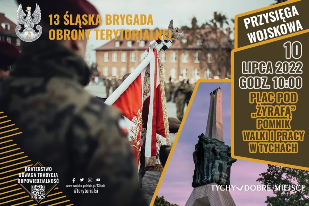 Przysięga Wojsk Obrony Terytorialnej w Tychach