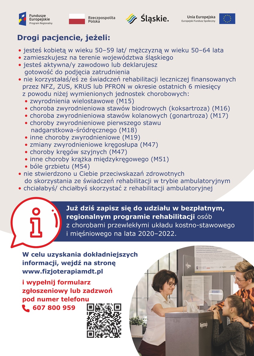 Bezpłatna rehabilitacja dla tyszan