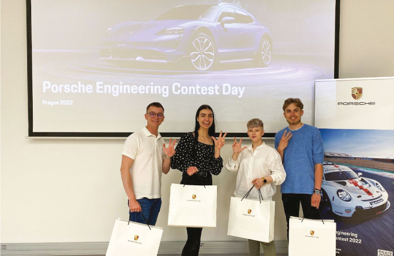 III miejsce dla studentów PŚ w konkursie Porsche w Pradze