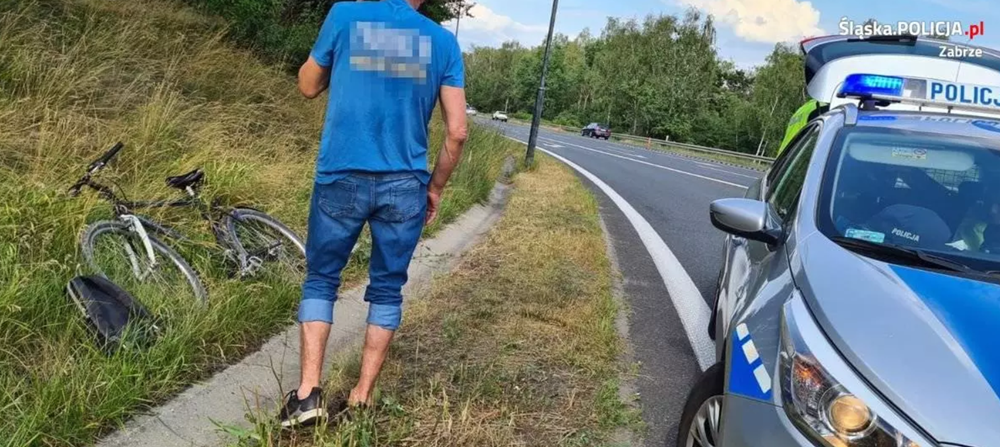 59-letni rowerzysta jechał na DK88. Był pod wpływem alkoholu