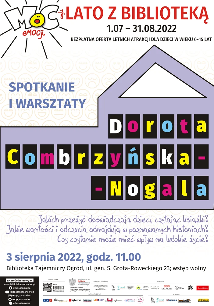 Pisarze na wakacjach – spotkanie z Dorotą Combrzyńską-Nogalą