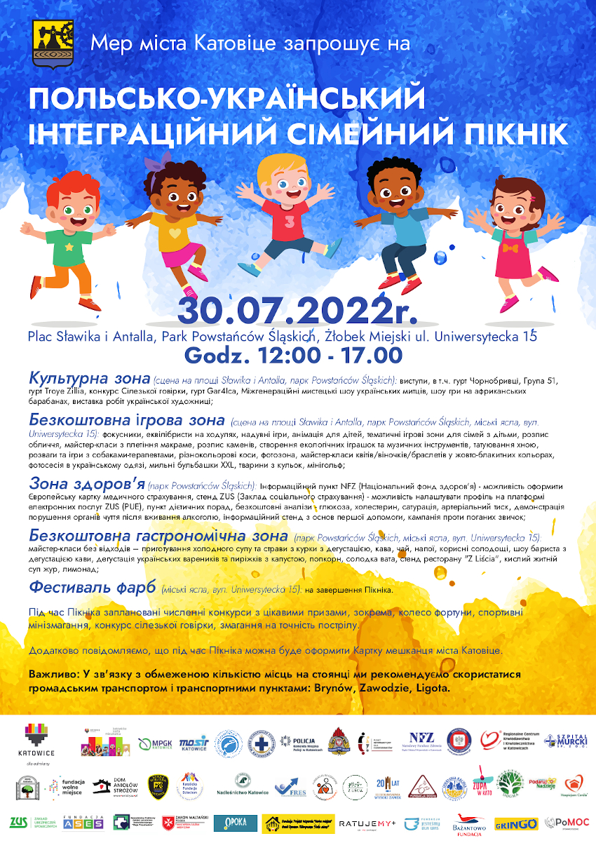 Integracyjny Piknik Rodzinny Polsko-Ukraiński w Katowicach