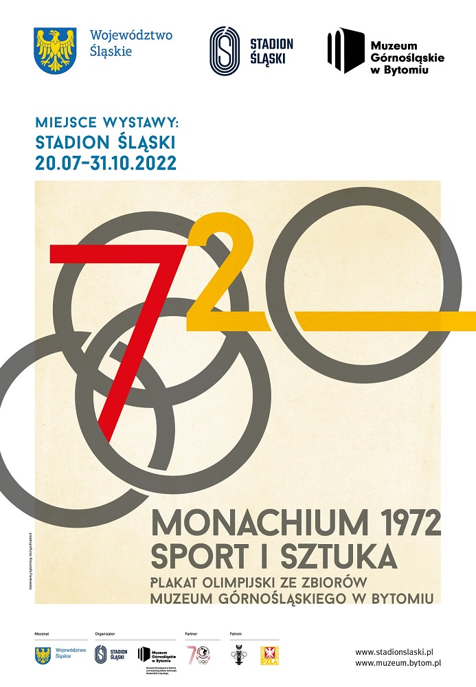 Monachium 1972. Sport i sztuka. Plakat olimpijski ze zbiorów Muzeum Górnośląskiego