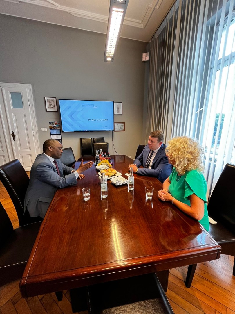 Ambasador Republiki Rwandy w Polsce odwiedził Chorzów