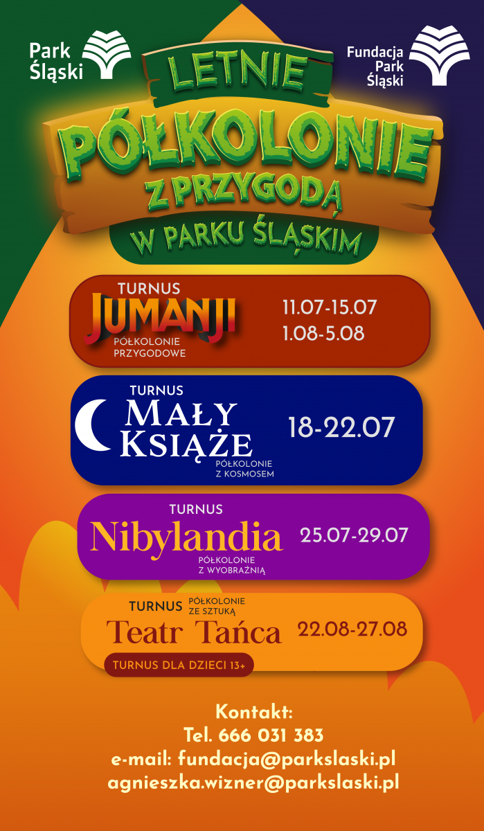 Letnie półkolonie w Parku Śląskim
