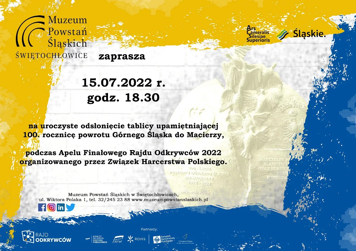 Uroczyste odsłonięcie pamiątkowej tablicy