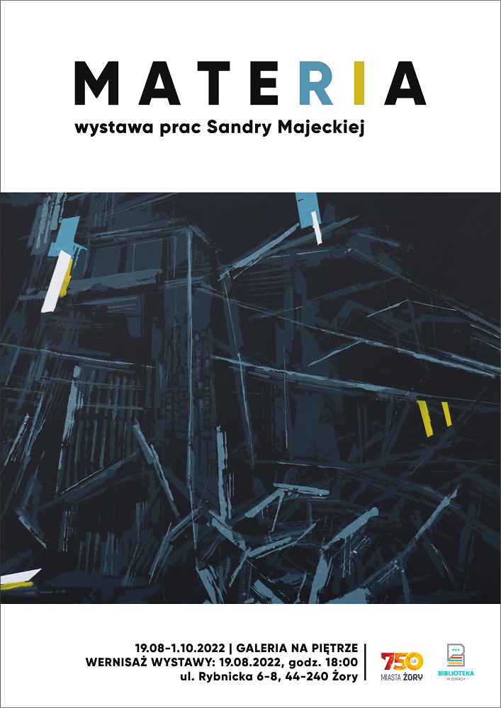 Żorska biblioteka zaprasza na wystawę Sandry Majeckiej "Materia"