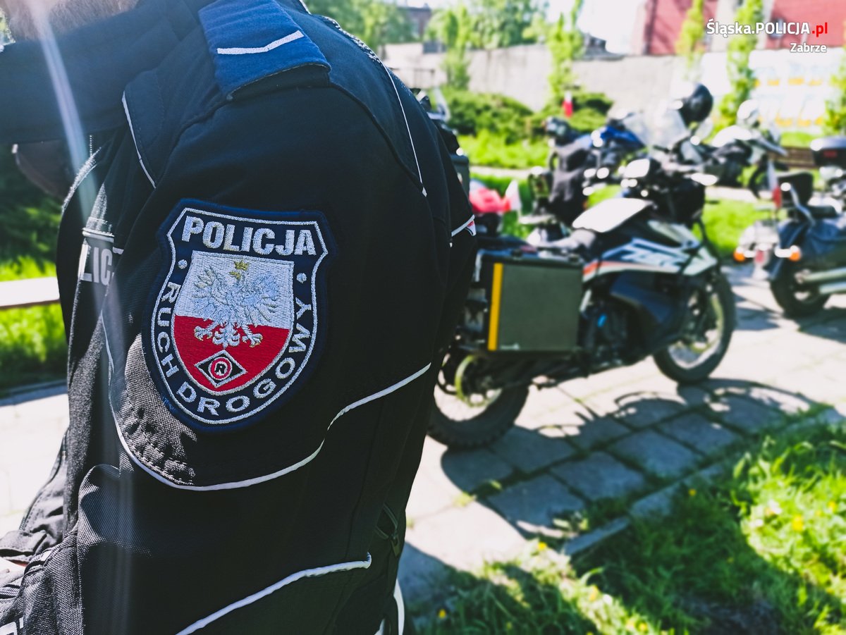 Wypadek z udziałem motocyklisty