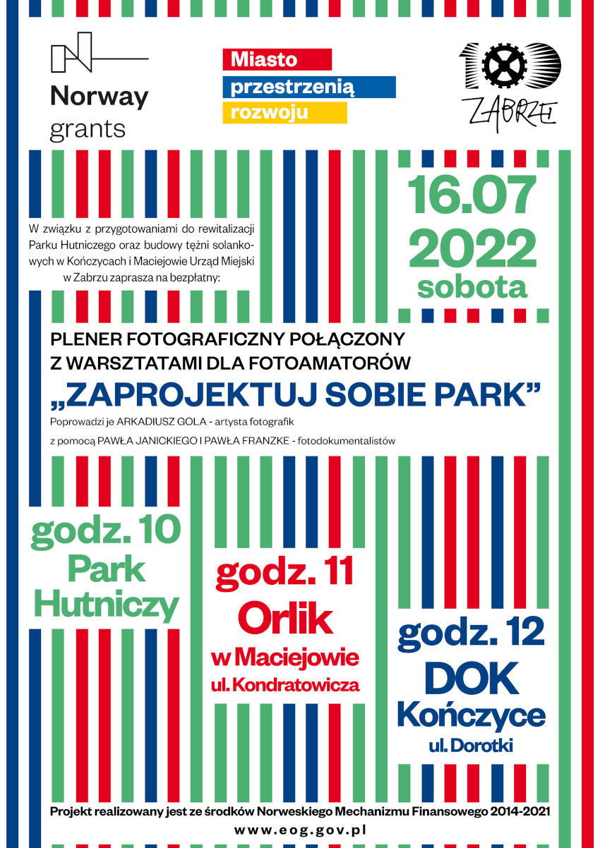 Już wkrótce – plener fotograficzny "Zaprojektuj sobie park"