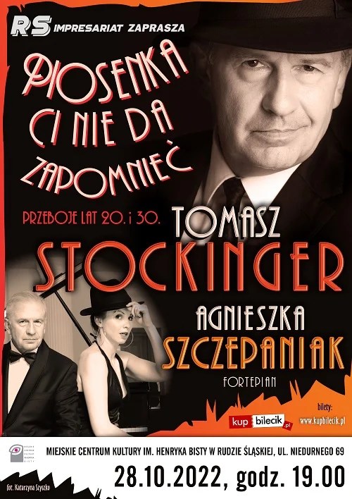 Recital Tomasza Stockingera "Piosenka Ci nie da zapomnieć" w MCK!