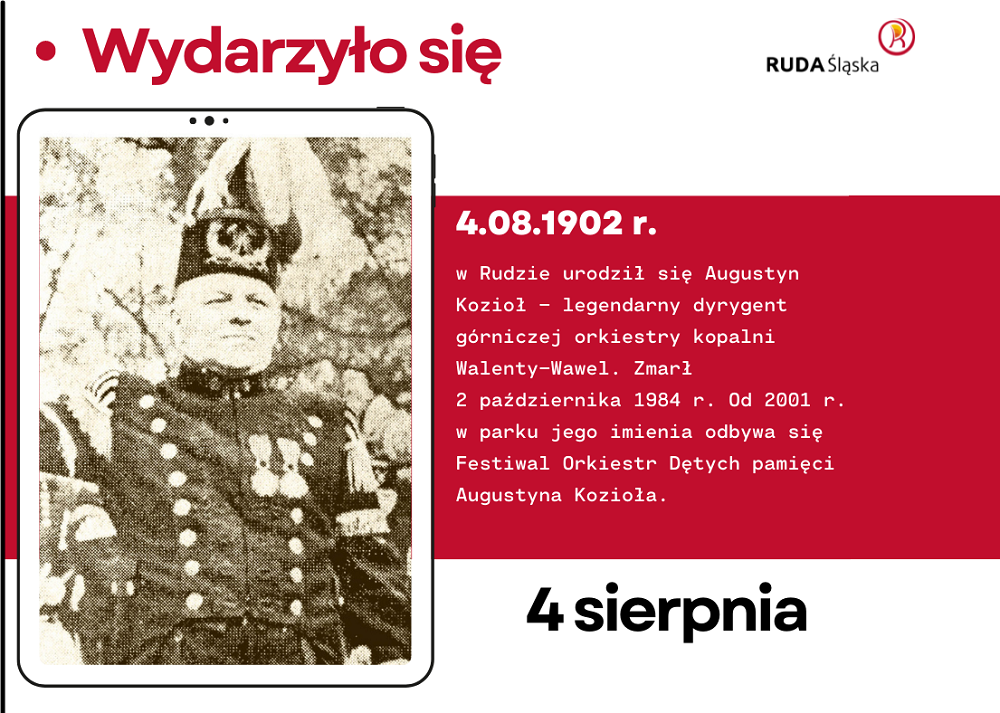 Obchodzimy 120. rocznicę urodzin legendarnego rudzkiego dyrygenta Augustyna Kozioła