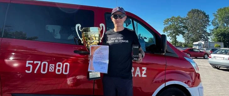 Sukces rudzkiego strażaka na ogólnopolskich mistrzostwach