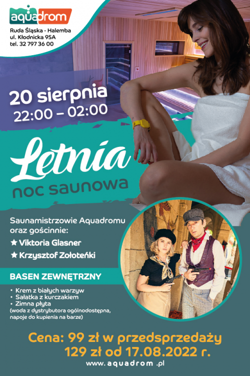 Letnia noc saunowa w Aquadromie