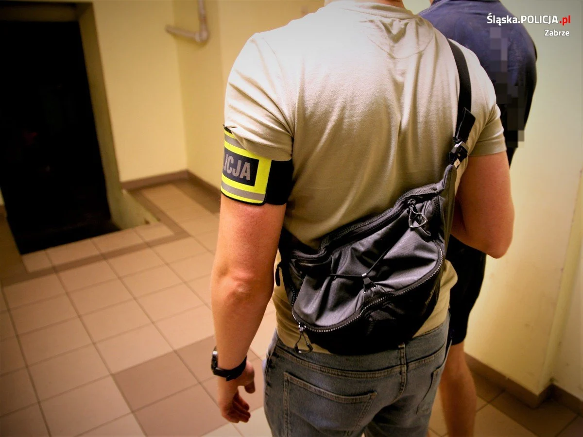 21-letni rudzianin sklepowym wózkiem uderzał w samochód i zaatakował policjantów