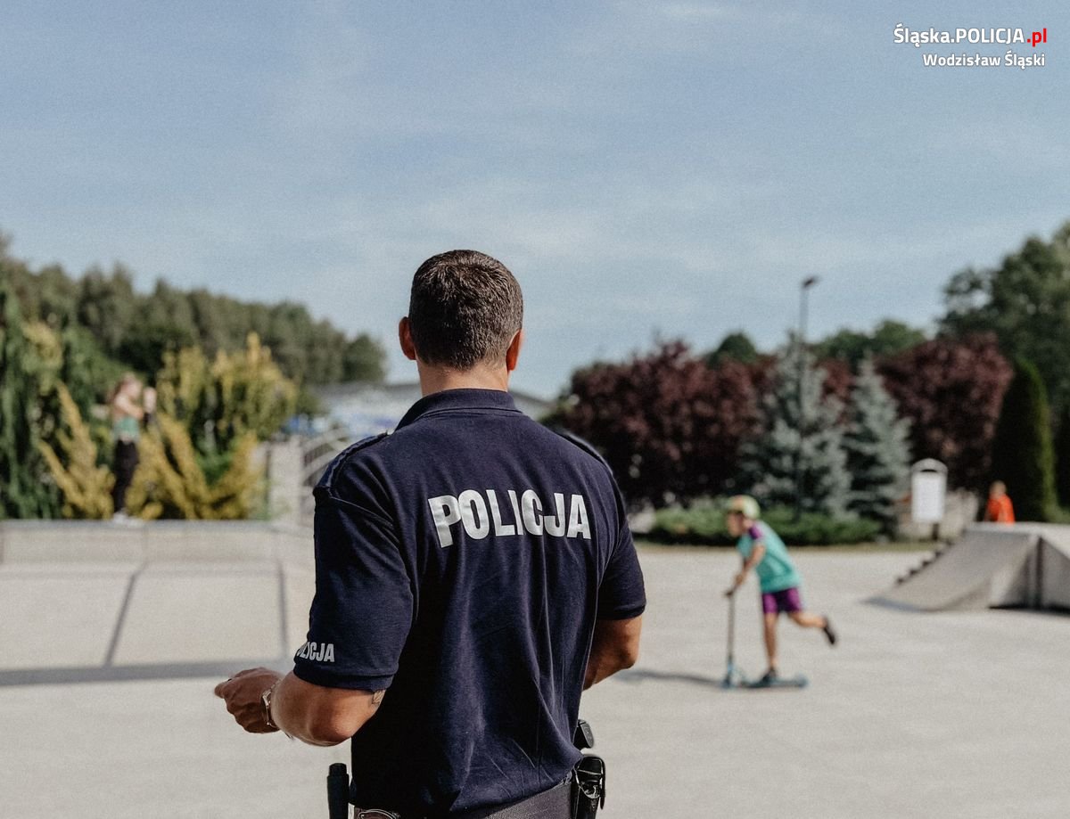 "Bezpieczny skatepark & pumptrack” z wodzisławskimi dzielnicowymi