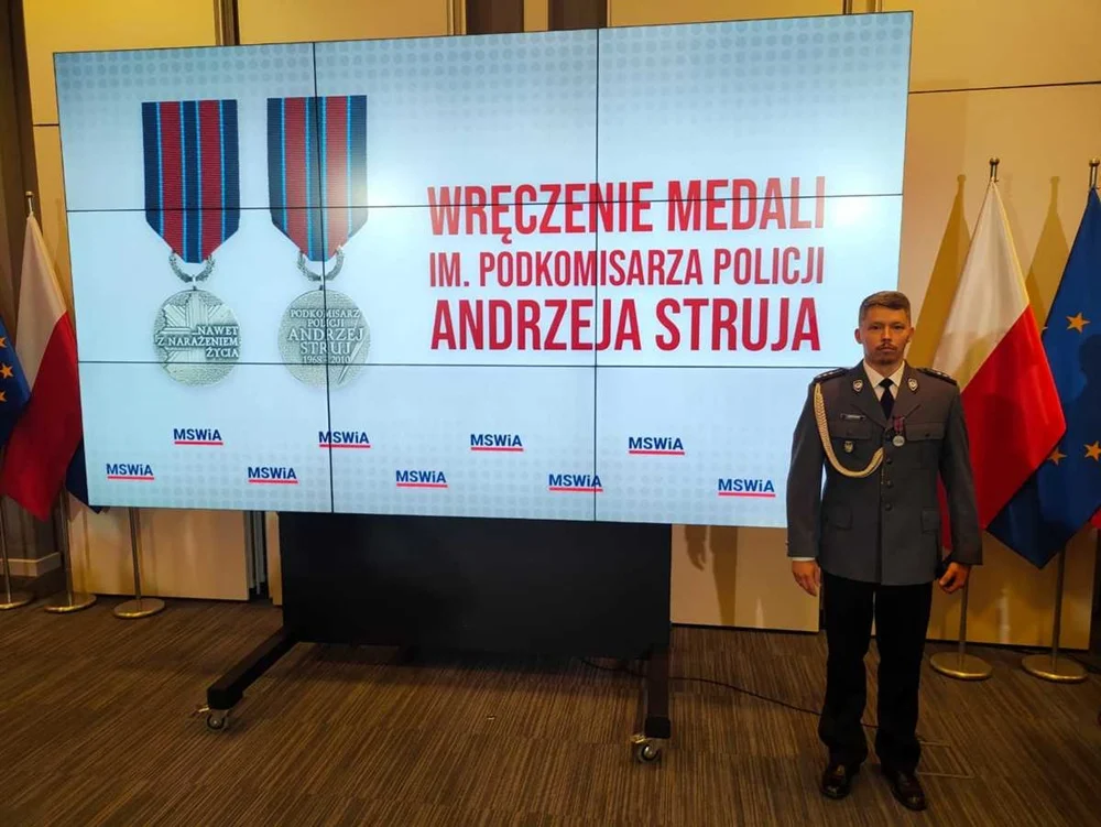Piekarski policjant odznaczony medalem im. podkomisarza Policji Andrzeja Struja