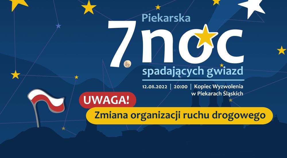 Zmiana organizacji ruchu – Noc Spadających Gwiazd