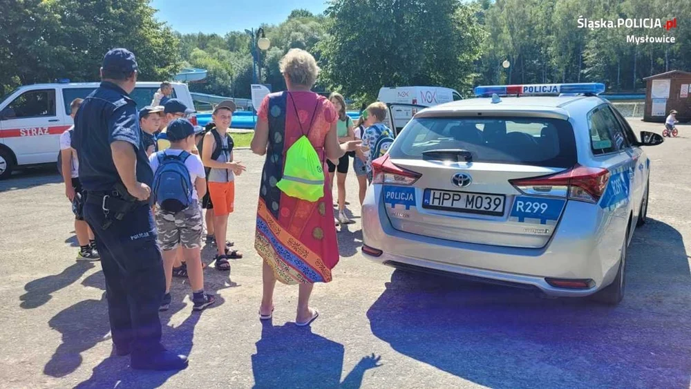 Policjanci wzięli udział w pokazie ratownictwa wodnego w Parku "Słupna"
