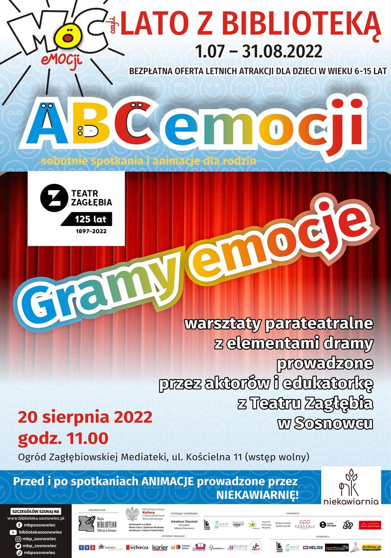 Gramy emocje - warsztaty teatralne z elementami dramy