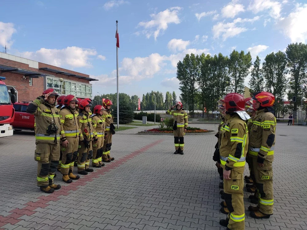 Katowiccy strażacy złożyli hołd zmarłemu strażakowi
