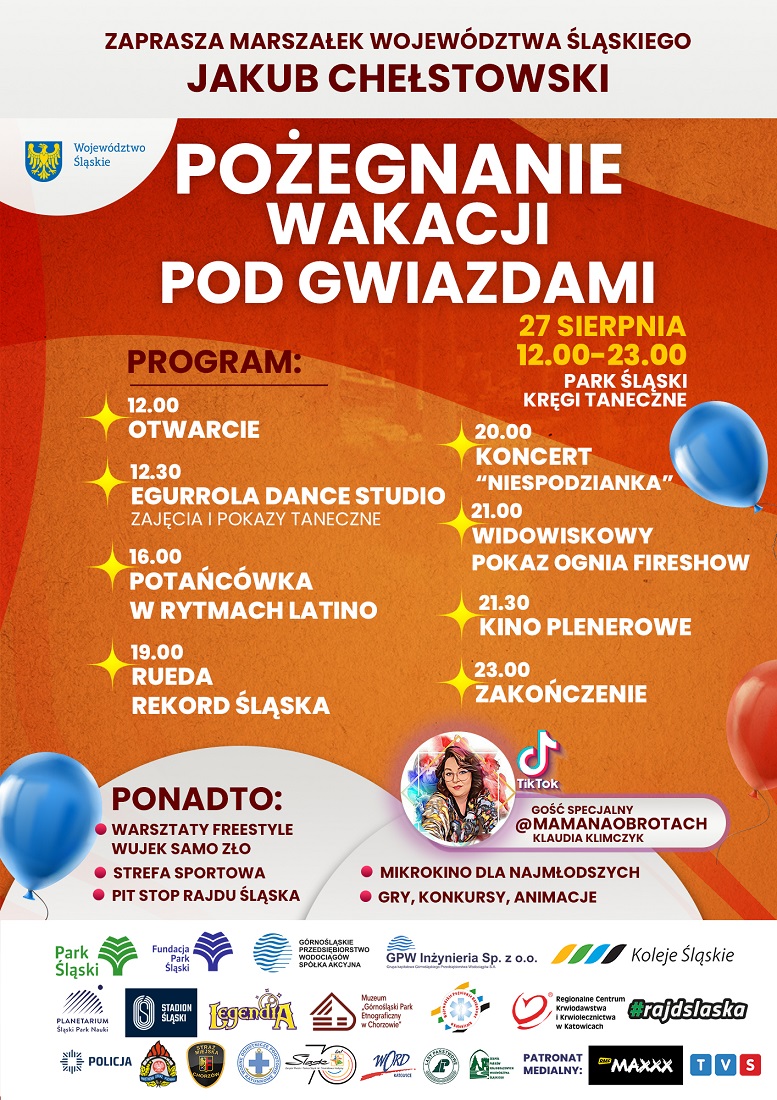 Już w sobotę wielkie pożegnanie wakacji w Parku Śląskim!