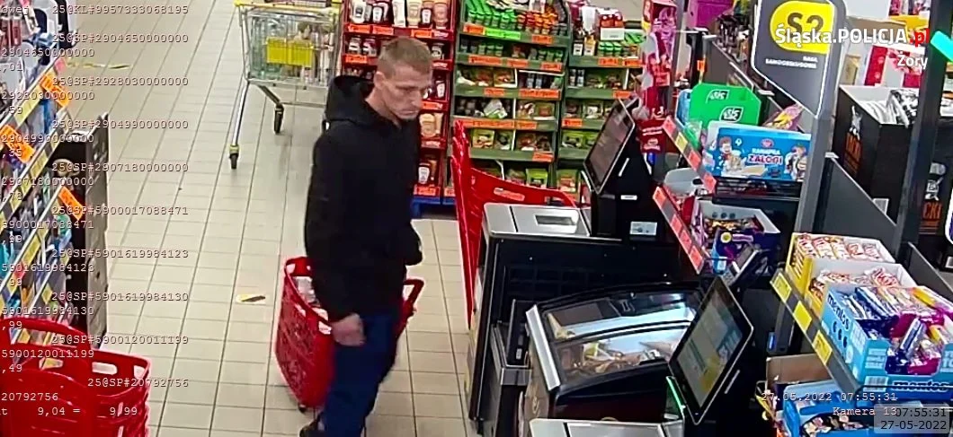 Mężczyzna podejrzany jest o kradzież w dyskoncie spożywczym. Rozpoznajesz go?