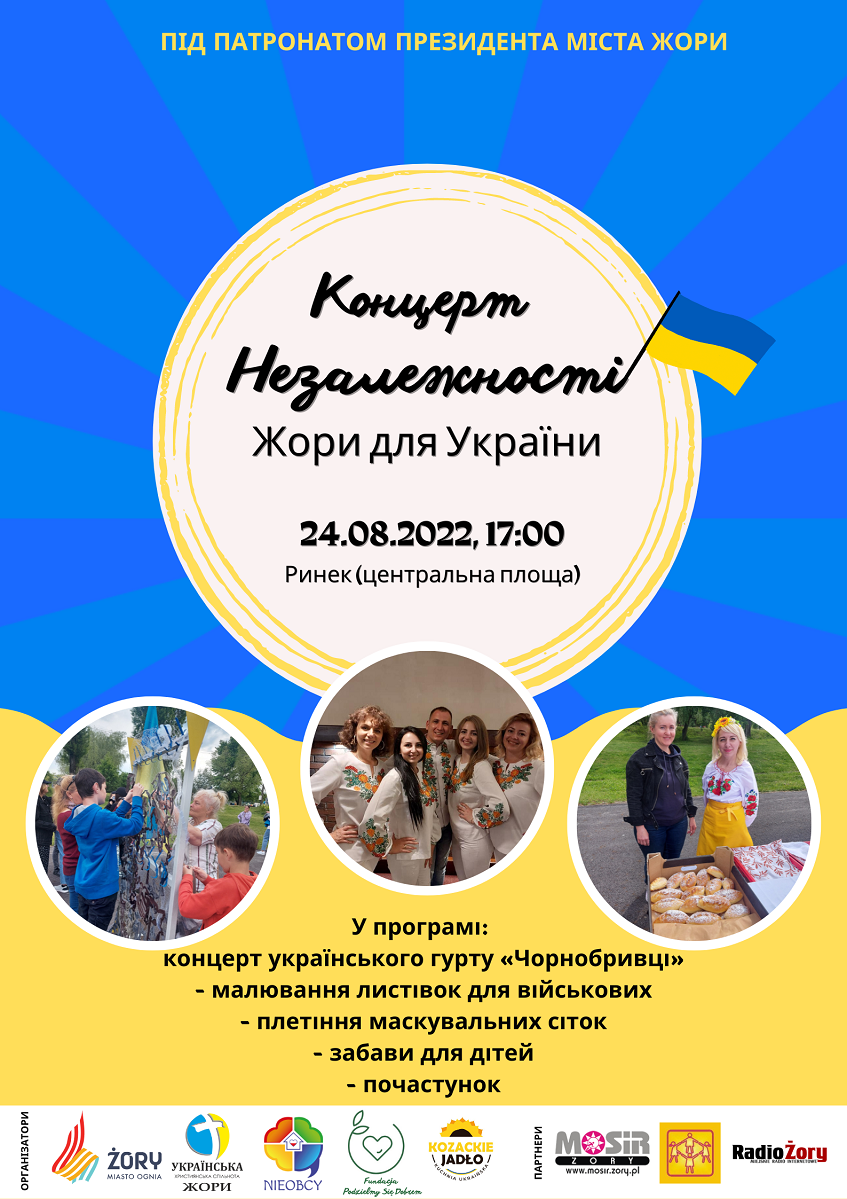 Już dzisiaj koncert Niepodległości "Żory dla Ukrainy"