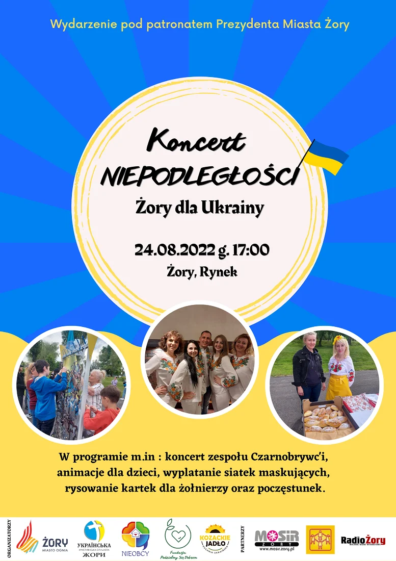 Już dzisiaj koncert Niepodległości "Żory dla Ukrainy"