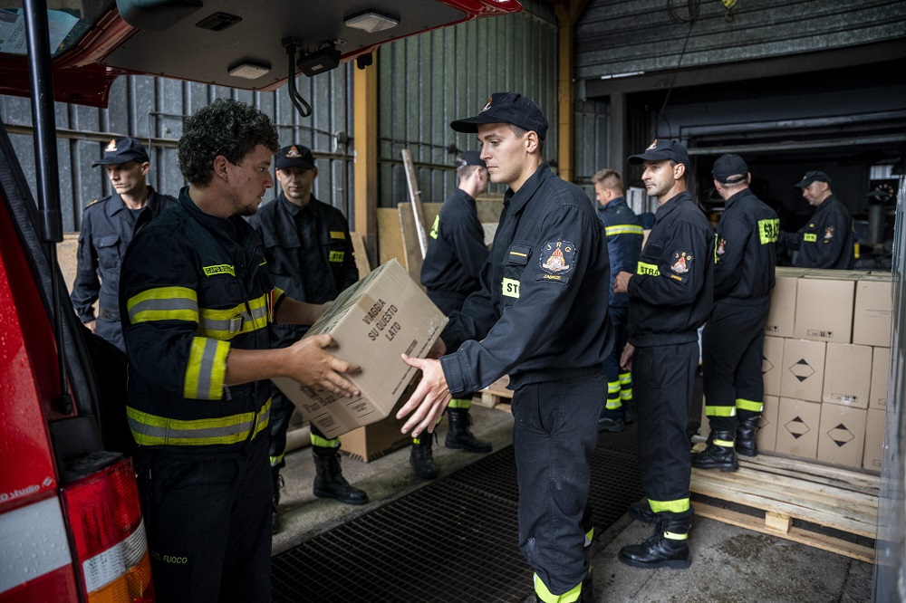 Do Zabrza dotarł kolejny transport pomocy humanitarnej z Włoch dla Ukrainy
