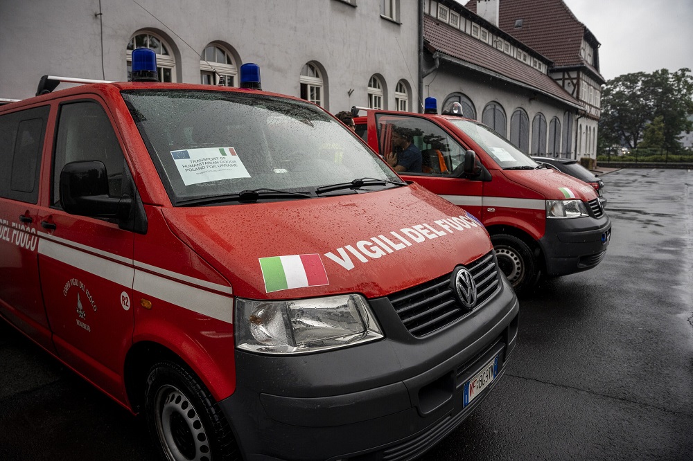 Do Zabrza dotarł kolejny transport pomocy humanitarnej z Włoch dla Ukrainy