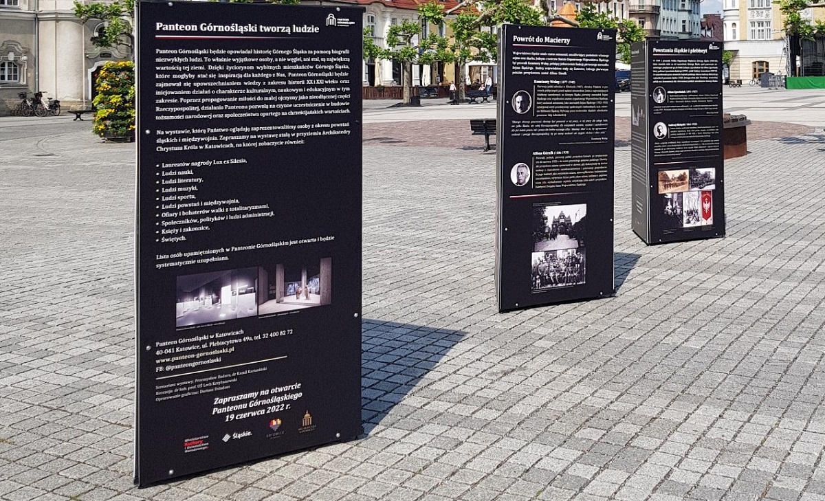 Wystawa "Panteon Górnośląski" od dziś na placu Wolności