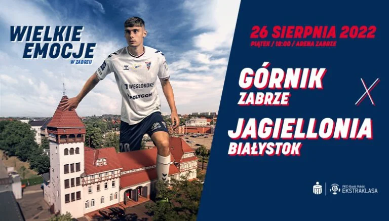 Trwa sprzedaż biletów na mecz Górnika Zabrze z Jagiellonią Białystok