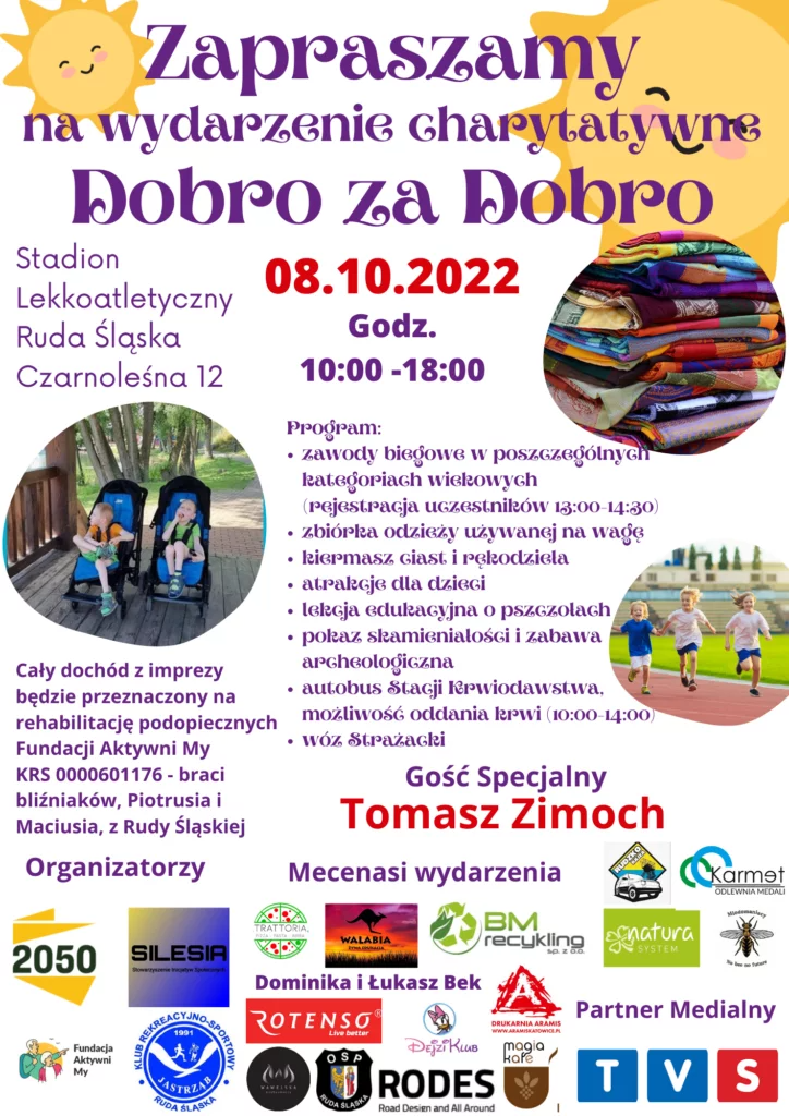 Przed nami wydarzenie "Dobro za Dobro". Impreza ma charakter charytatywny!