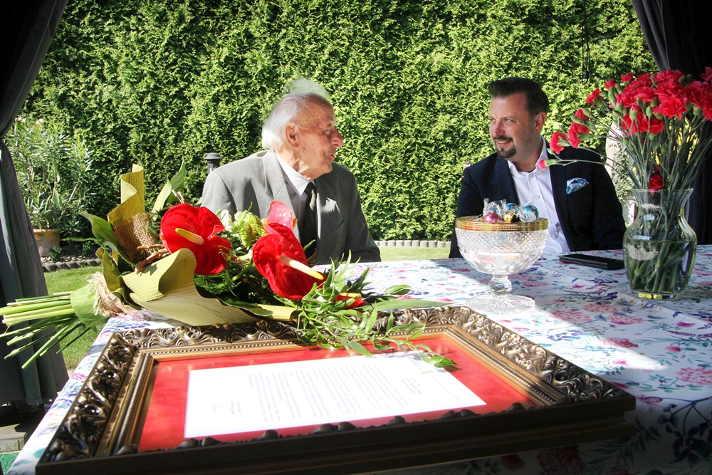Piękny jubileusz dr. inż. Augustyna Pilszaka, ostatniego żyjącego dyrektora Huty "Jedność"