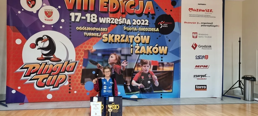Udział mysłowiczanki w ogólnopolskim turnieju żaków Pingla Cup