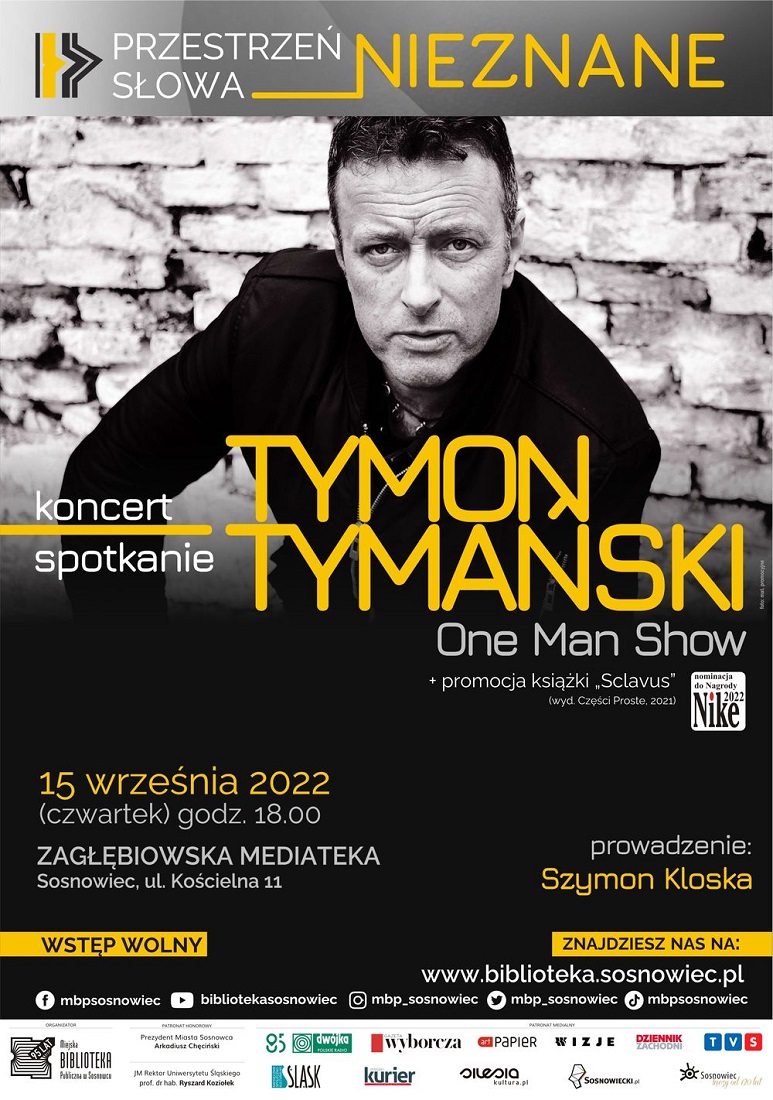 Tymon Tymański – wrześniowa odsłona Przestrzeni Słowa 2022