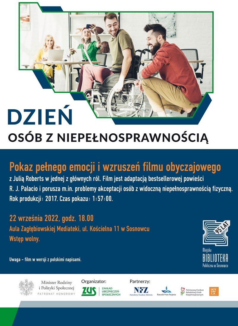Dzień Osób z Niepełnosprawnością w ZUS – pokaz filmu w Mediatece!