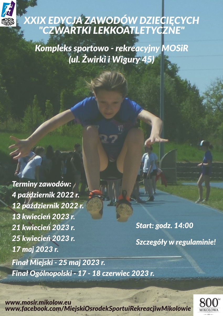 MOSiR Mikołów: Zawody dziecięce "Czwartki lekkoatletyczne"