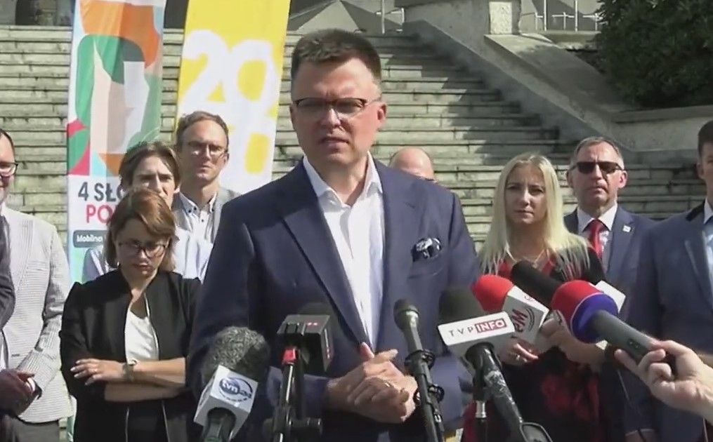 Hołownia o CPK i KDP: "Projekt nadaje się do zawieszenia. Trzeba inwestować w Kolej Plus”