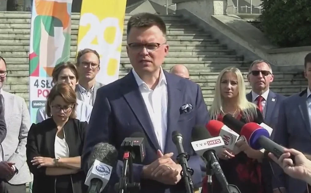 Hołownia o CPK i KDP: "Projekt nadaje się do zawieszenia. Trzeba inwestować w Kolej Plus”