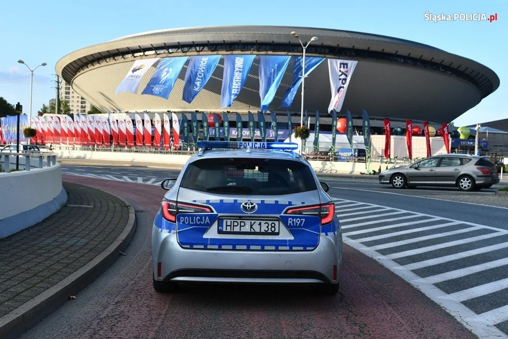 Policyjne pilotaże reprezentacji siatkarzy podczas Mistrzostw Świata