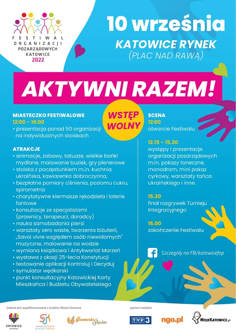 Przed nami XII Festiwal Organizacji Pozarządowych