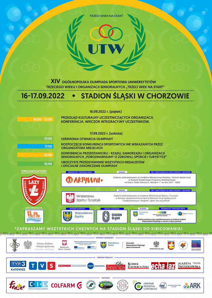 Przed nami XIV Ogólnopolska Olimpiada Seniorów