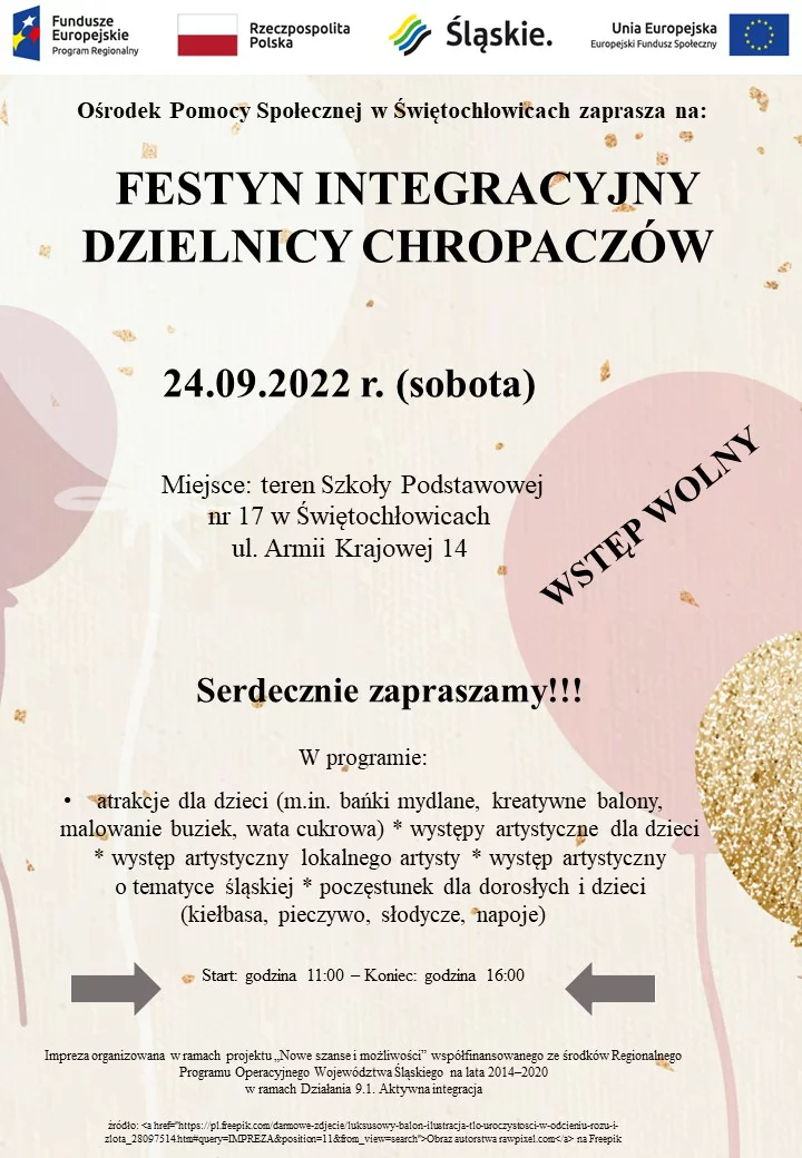 Przed nami festyn integracyjny w Chropaczowie!