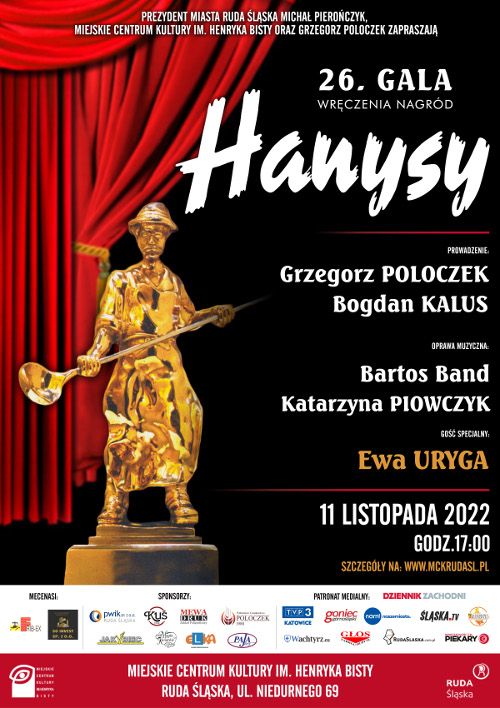 Przed nami 26. Gala wręczenia nagród "Hanysy 2022"
